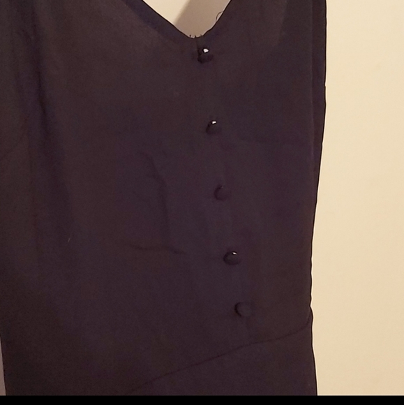 Dynamite Black Dress Straps and Buttons - Picture 3 of 5